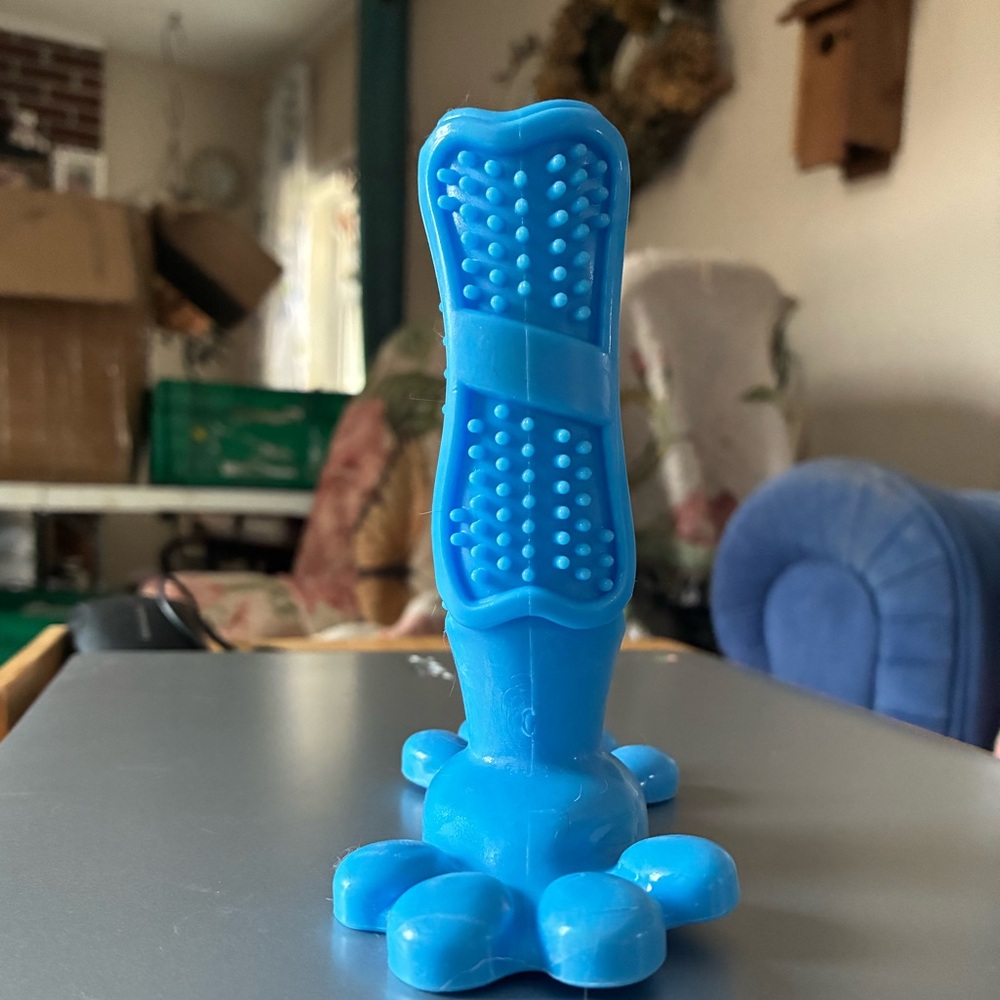 🩵 Blue Rubber Pet Delay Chew Toy - Picture 14 of 14